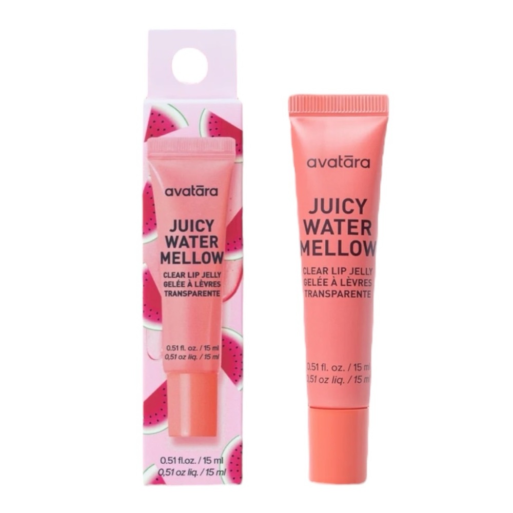 Avatara Juicy Water Mellow Clear Lip Jelly Lip Gloss Watermelon Non Sticky